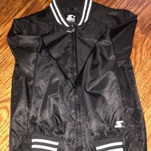 Vintage Black “Black Label” Zip Up Starter Jacket